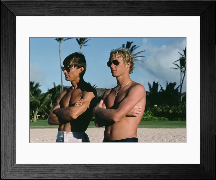 Framed Print : Big Wednesday Location Shoot, Hawaii Framed Print : Big Wednesday Location Shoot, Hawaii