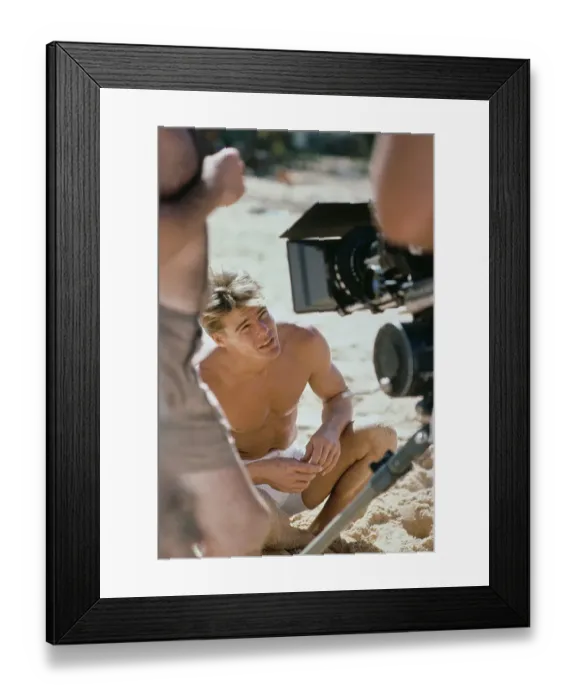 Framed Print : Big Wednesday Location Shoot, Hawaii Framed Print : Big Wednesday Location Shoot, Hawaii