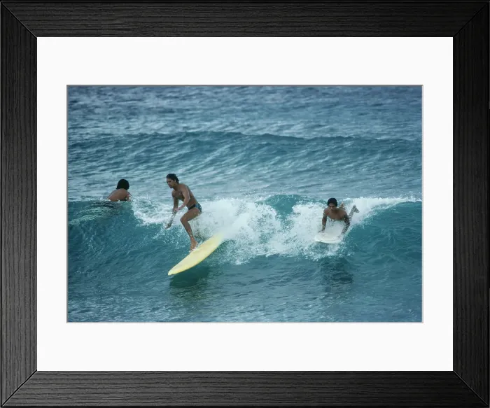 Framed Print : Big Wednesday Location Shoot, Hawaii