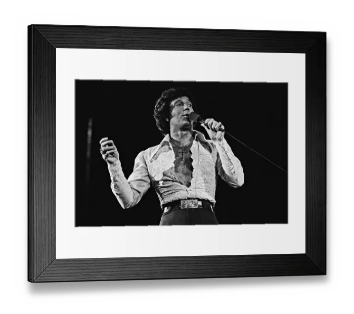 Framed Print : Tom Jones. ATLANTA - SEPTEMBER 16: Welsh singer Tom Jones performs at the Framed Print : Tom Jones. ATLANTA - SEPTEMBER 16: Welsh singer Tom Jones performs at the