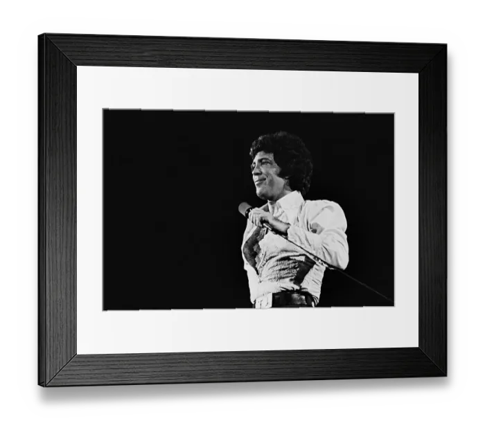 Framed Print : Tom Jones. ATLANTA - SEPTEMBER 16: Welsh singer Tom Jones performs at the Framed Print : Tom Jones. ATLANTA - SEPTEMBER 16: Welsh singer Tom Jones performs at the