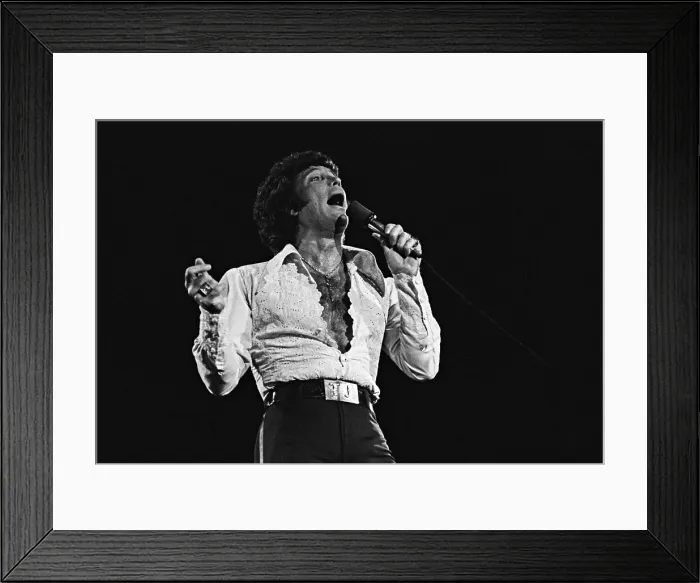 Framed Print : Tom Jones. ATLANTA - SEPTEMBER 16: Welsh singer Tom Jones performs at the Framed Print : Tom Jones. ATLANTA - SEPTEMBER 16: Welsh singer Tom Jones performs at the