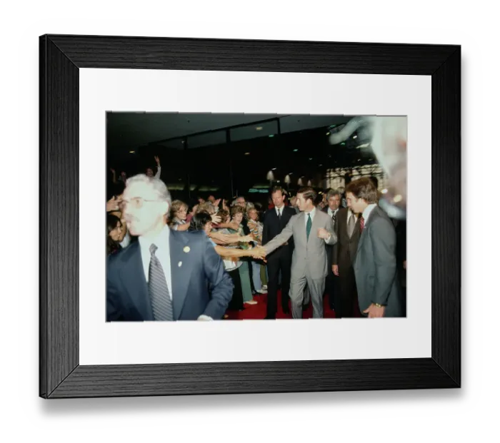 Framed Print : Prince Charles Visits Broadway Department Store Framed Print : Prince Charles Visits Broadway Department Store