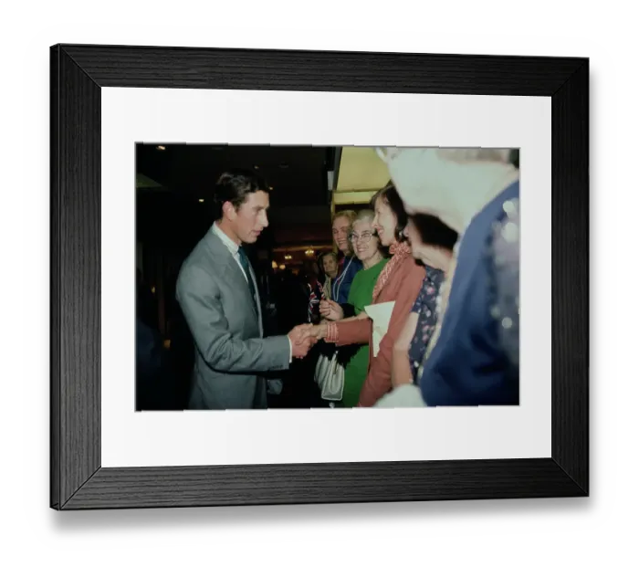 Framed Print : Prince Charles Visits Broadway Department Store Framed Print : Prince Charles Visits Broadway Department Store