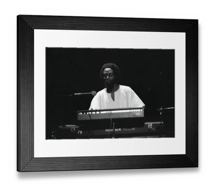 Framed Print : Gil Scott-Heron Performing (Brian Jackson in Image) Framed Print : Gil Scott-Heron Performing (Brian Jackson in Image)
