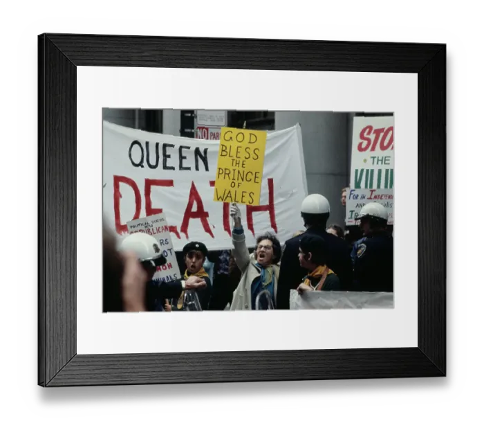 Framed Print : Unrest During Royal Visit San Francisco Framed Print : Unrest During Royal Visit San Francisco