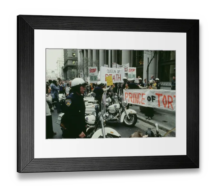Framed Print : Unrest During Royal Visit San Francisco Framed Print : Unrest During Royal Visit San Francisco