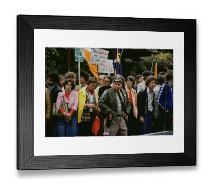 Framed Print : Protestors - Prince Charles Visit To Berkeley