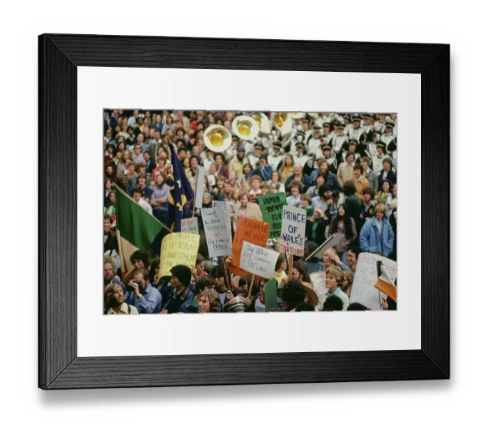 Framed Print : Protestors - Prince Charles Visit To Berkeley Framed Print : Protestors - Prince Charles Visit To Berkeley