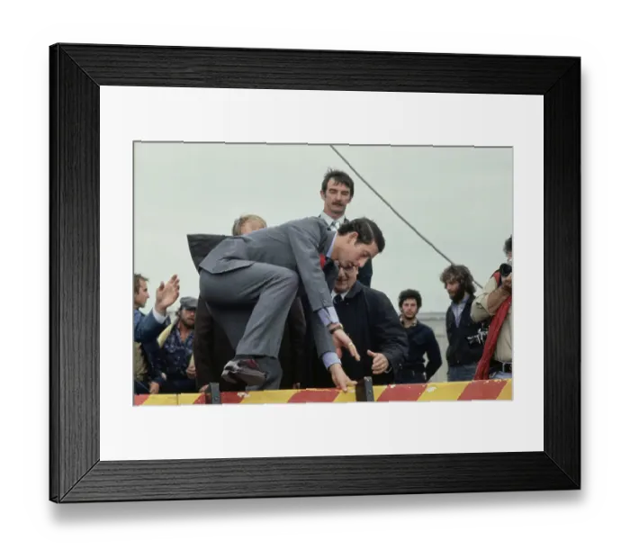 Framed Print : Prince Charles Visits The Golden Hind Framed Print : Prince Charles Visits The Golden Hind