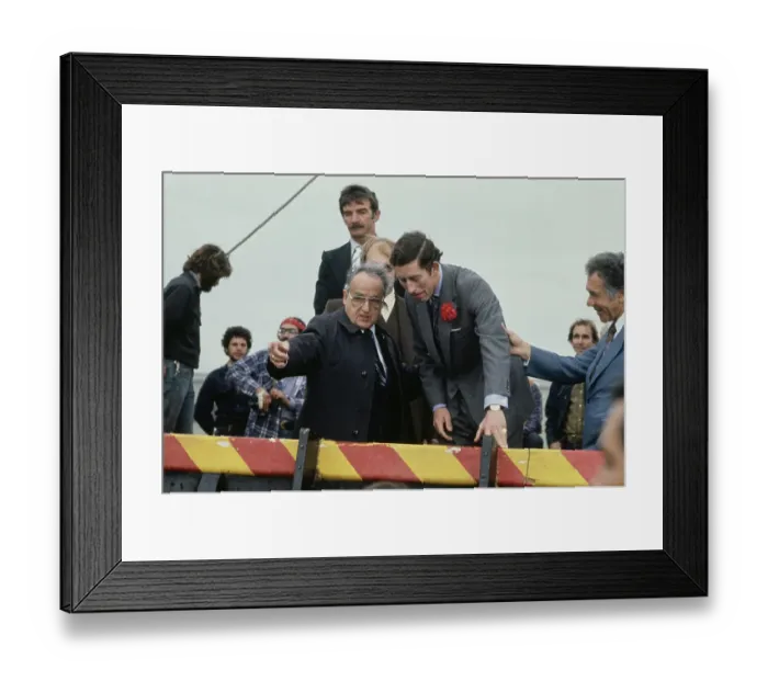 Framed Print : Prince Charles Visits The Golden Hind Framed Print : Prince Charles Visits The Golden Hind