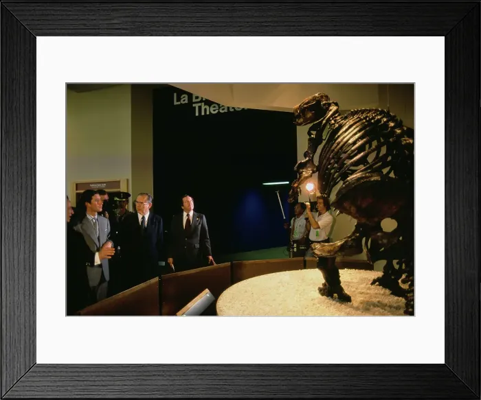 Framed Print : Prince Charles Visits La Brea Tar Pits and Museum Framed Print : Prince Charles Visits La Brea Tar Pits and Museum