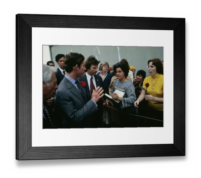 Framed Print : Prince Charles Visits The Golden Hind Framed Print : Prince Charles Visits The Golden Hind