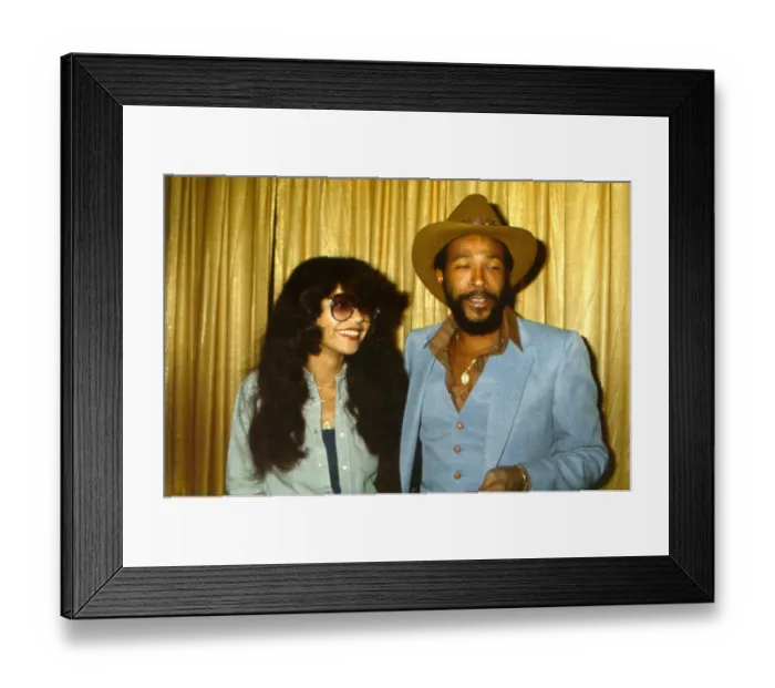 Framed Print : Marvin Gaye With His Wife Framed Print : Marvin Gaye With His Wife