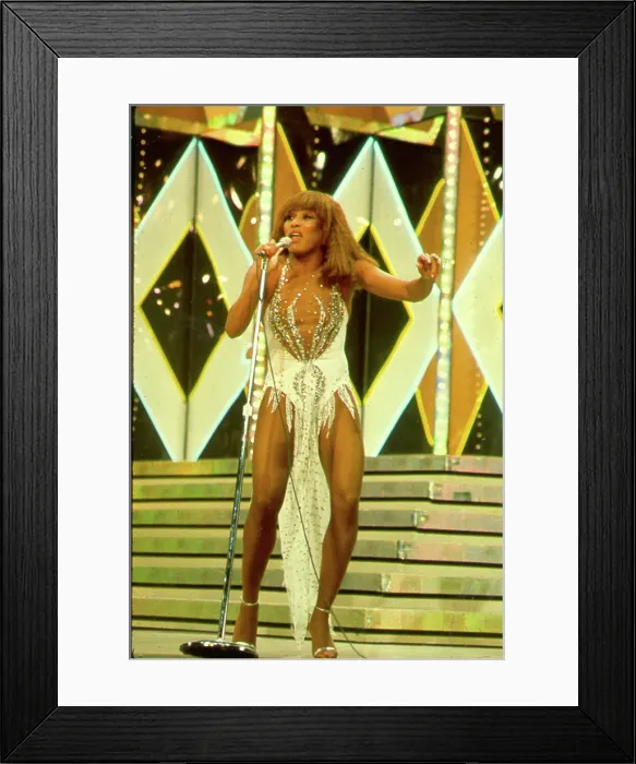 Framed Print : Tina Turner In Las Vegas Framed Print : Tina Turner In Las Vegas