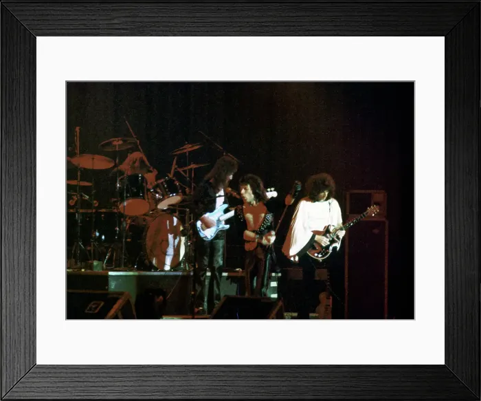 Framed Print : Queen Performing in LA Framed Print : Queen Performing in LA