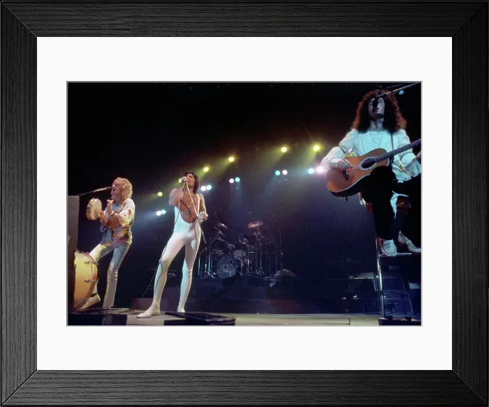 Framed Print : Queen Performing in LA Framed Print : Queen Performing in LA