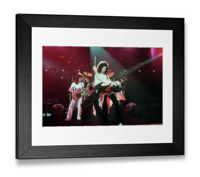 Framed Print : Queen Performing in LA Framed Print : Queen Performing in LA
