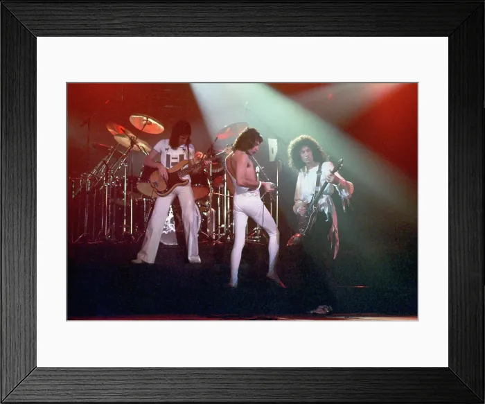 Framed Print : Queen Performing in LA Framed Print : Queen Performing in LA