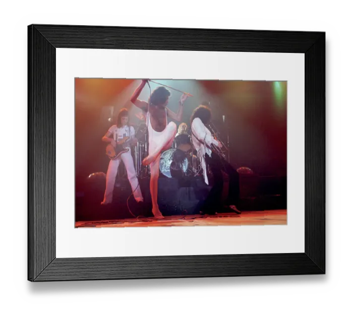Framed Print : Queen Performing in LA Framed Print : Queen Performing in LA