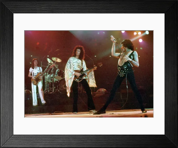 Framed Print : Queen Performing in LA Framed Print : Queen Performing in LA