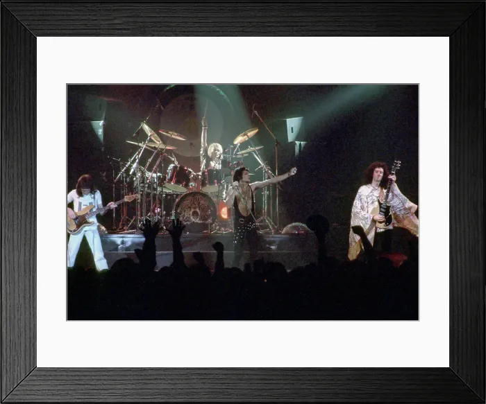 Framed Print : Queen Performing in LA Framed Print : Queen Performing in LA