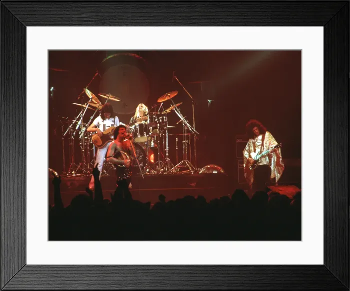Framed Print : Queen Performing in LA Framed Print : Queen Performing in LA