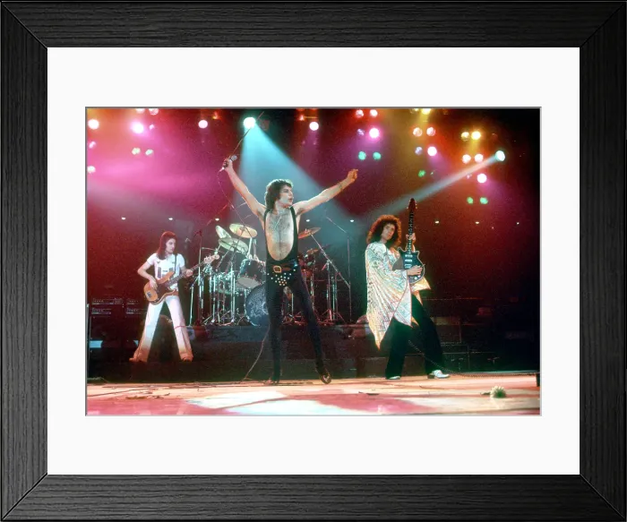 Framed Print : Queen Performing in LA Framed Print : Queen Performing in LA