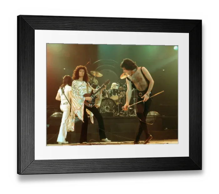 Framed Print : Queen Performing in LA Framed Print : Queen Performing in LA