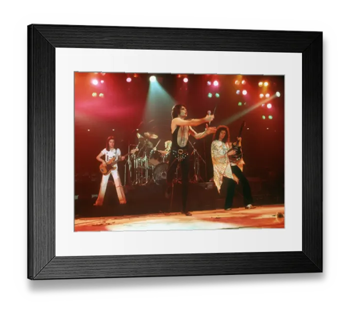 Framed Print : Queen Performing in LA Framed Print : Queen Performing in LA