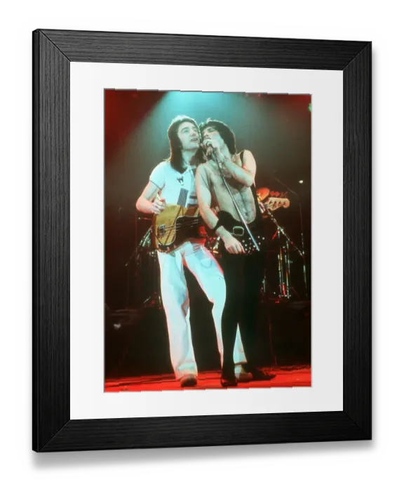 Framed Print : Queen Performing in LA Framed Print : Queen Performing in LA