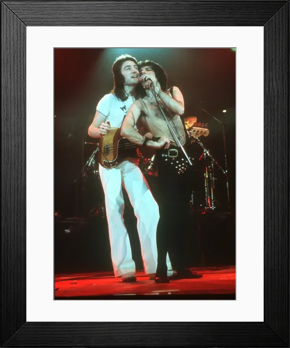 Framed Print : Queen Performing in LA Framed Print : Queen Performing in LA