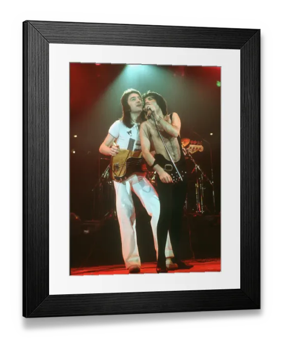 Framed Print : Queen Performing in LA Framed Print : Queen Performing in LA