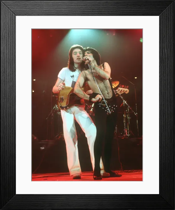 Framed Print : Queen Performing in LA Framed Print : Queen Performing in LA