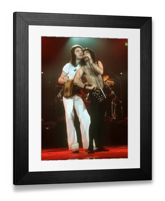Framed Print : Queen Performing in LA Framed Print : Queen Performing in LA