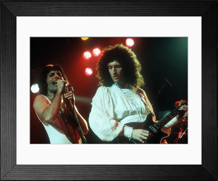 Framed Print : Queen Performing in LA Framed Print : Queen Performing in LA