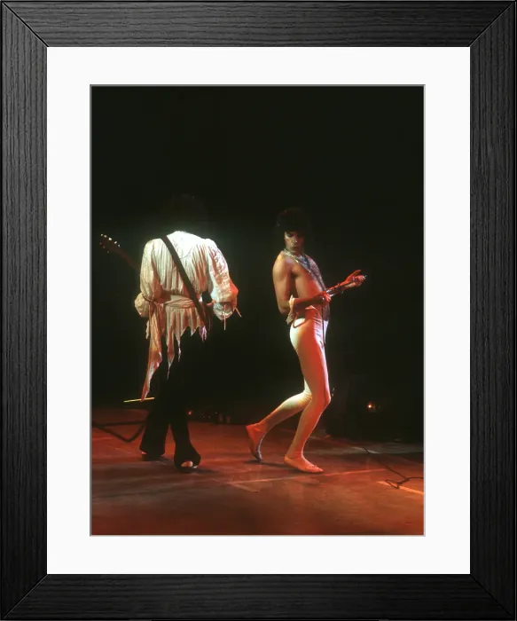Framed Print : Queen Performing in LA Framed Print : Queen Performing in LA