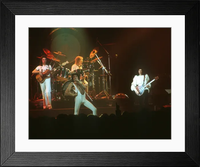 Framed Print : Queen Performing in LA Framed Print : Queen Performing in LA