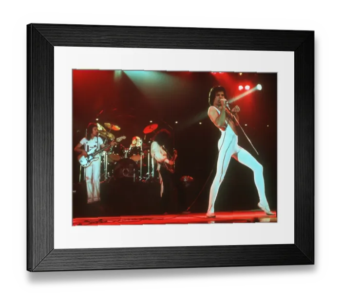 Framed Print : Queen Performing in LA Framed Print : Queen Performing in LA