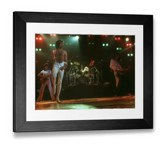 Framed Print : Queen Performing in LA Framed Print : Queen Performing in LA