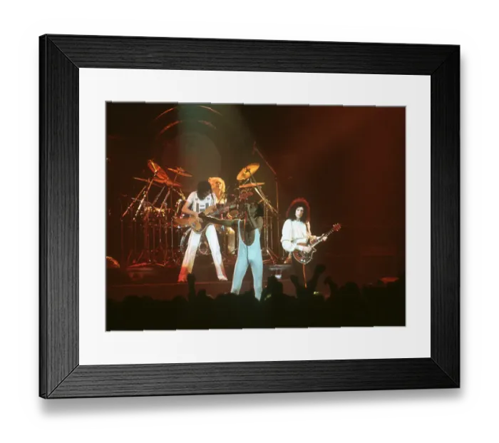 Framed Print : Queen Performing in LA Framed Print : Queen Performing in LA