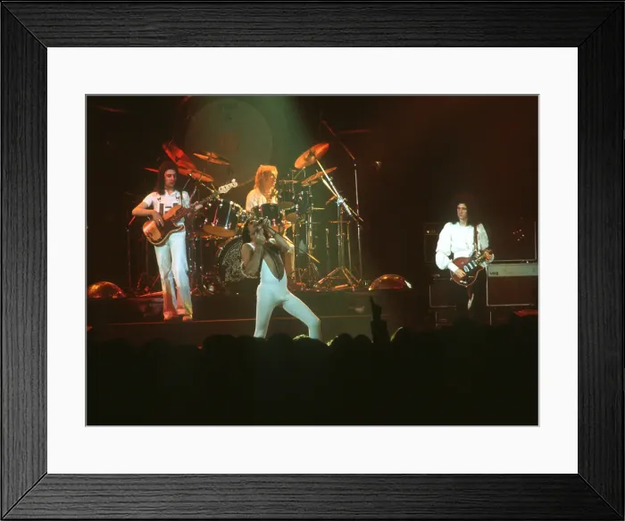 Framed Print : Queen Performing in LA Framed Print : Queen Performing in LA
