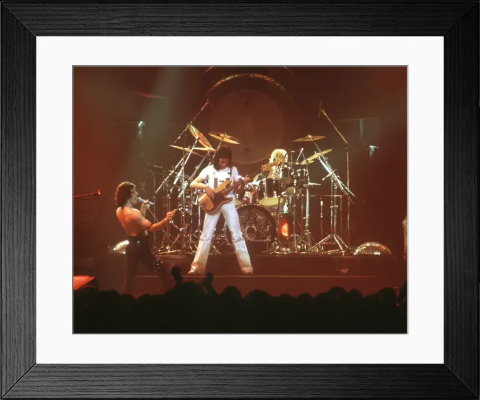 Framed Print : Queen Performing in LA Framed Print : Queen Performing in LA