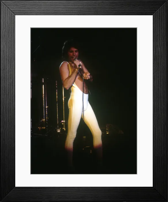 Framed Print : Queen Performing in LA Framed Print : Queen Performing in LA