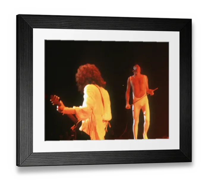 Framed Print : Queen Performing in LA Framed Print : Queen Performing in LA