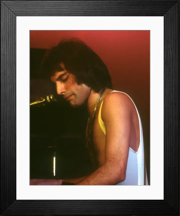 Framed Print : Queen Performing in LA Framed Print : Queen Performing in LA