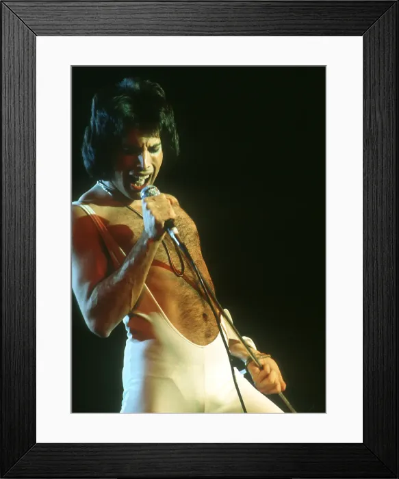 Framed Print : Queen Performing in LA Framed Print : Queen Performing in LA