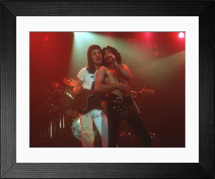 Framed Print : Queen Performing in LA Framed Print : Queen Performing in LA