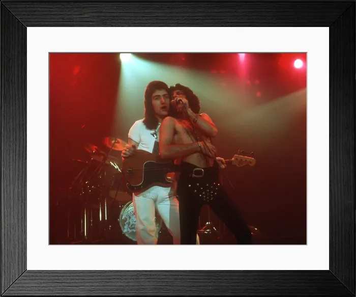Framed Print : Queen Performing in LA Framed Print : Queen Performing in LA