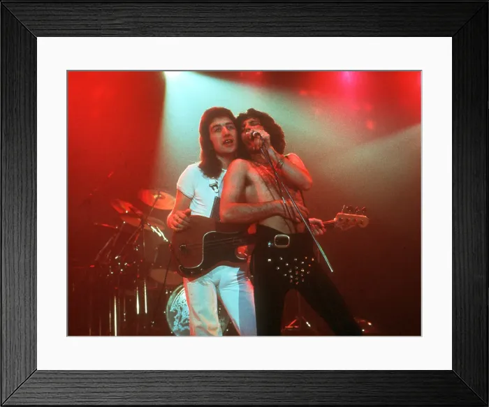 Framed Print : Queen Performing in LA Framed Print : Queen Performing in LA